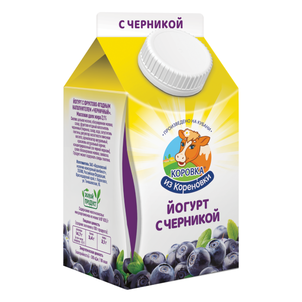 Йогурт "Черничный" 2,1%
