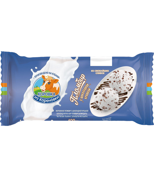 Мороженое пломбир с шоколадной крошкой 15%