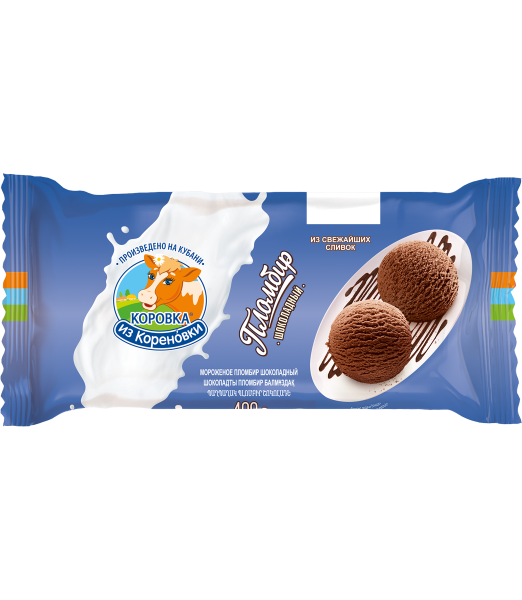 Мороженое пломбир шоколадный 15%