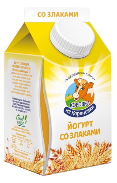 Йогурт "со злаками" 2,1%