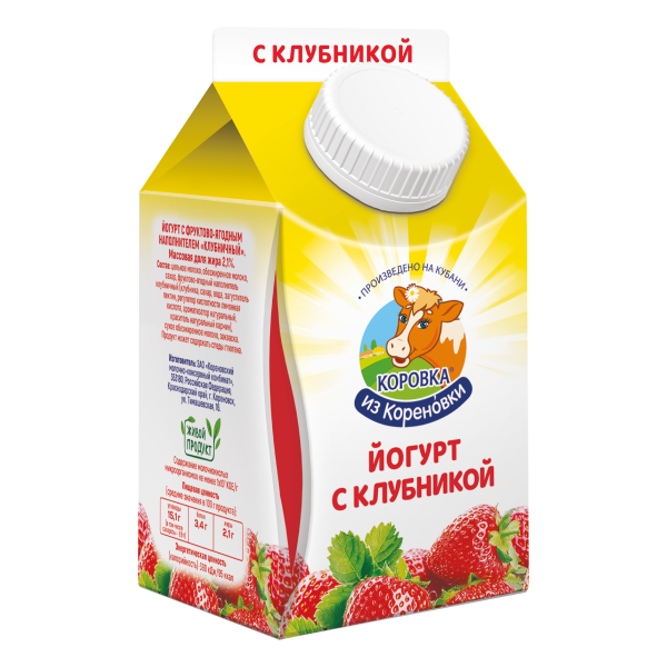 Йогурт "Клубничный" 2,1%